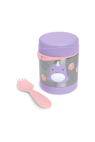 Skip Hop Zoo Paslanmaz Çelik Termos 325 ML Narwhal Mor