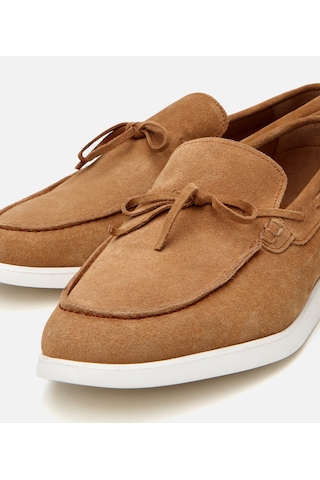 Hotiç Erkek Süet Deri Taba Bağcıklı Loafer 02ayh305480a430 Taba