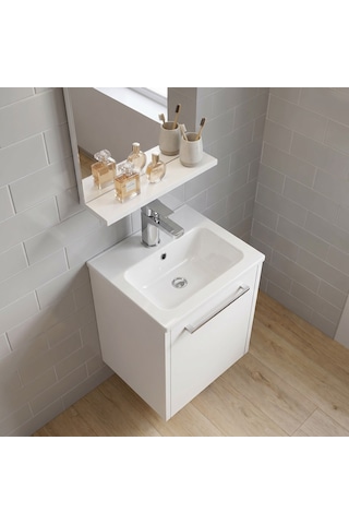 Isvea Sistema T-flat Slim İnce Formlu Lavabo 40x36 Cm Beyaz 10sl50040