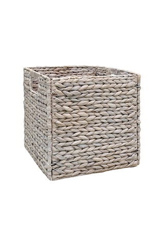 Eskitme Beyaz Dekoratif Kutu 30x30x30 Cm Çok Renkli