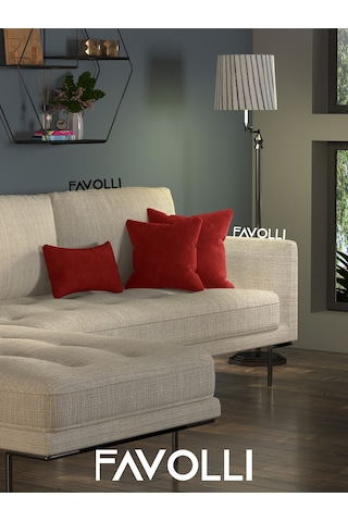 Br Favolli Kadife Dokulu Metalik Kırmızı Kırlent Kılıfı Dream Serisi Punch Için Uygun Gizli Fermuar Metalik Kırmızı