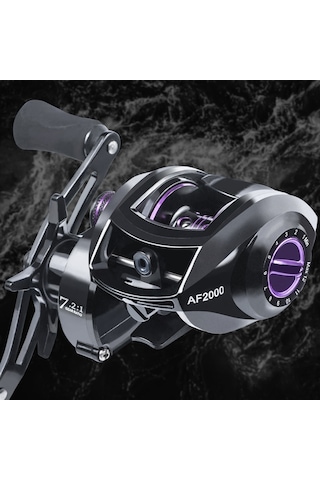 Linnhue Af2000 7: 2: 1 Hız Oran Olta Makinesi 8kg Max Drag Metal Olta Makinesi, Özellik: Sağ El Modeli