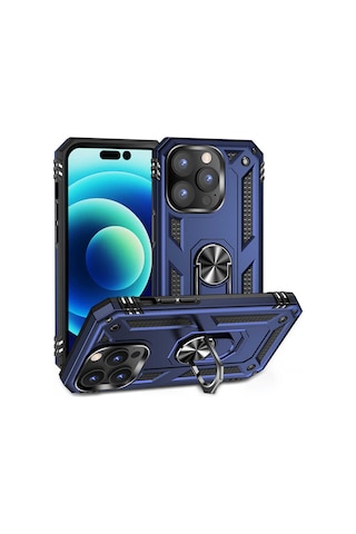 Apple Uyumlu iPhone 14 Pro Tchs Vega Kılıf-mavi Mavi