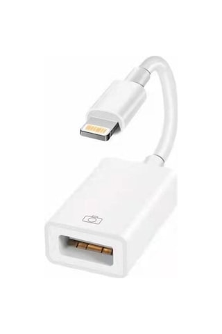 Apr14 Apple iPhone Uyumlu Otg - Beyaz Diğer
