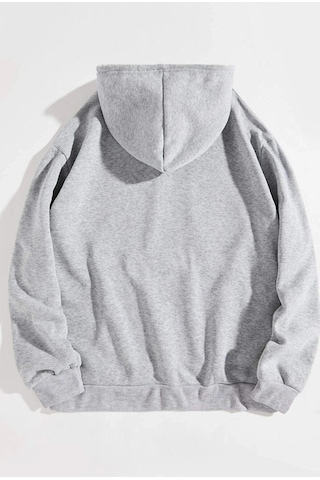 Altamira Unisex Newjersey Baskılı Oversize Kapşonlu Sweatshirt 001