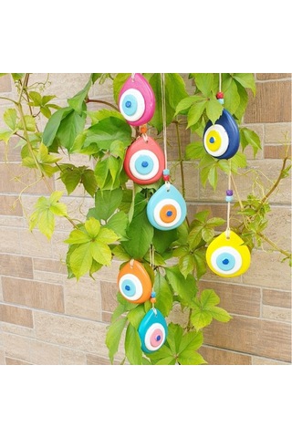 7'li Gökkuşağı Nazarlık Set Balkon & Bahçe & Duvar Süsü