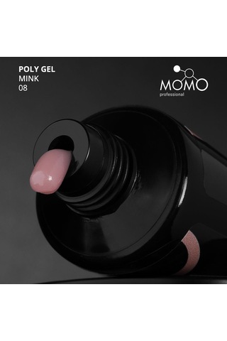 Momo Professional Protez Tırnak İçin Poly Gel Poli Jel No.08 Vizon 30 Gr