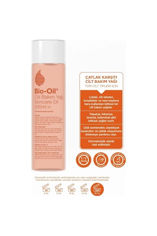 Bio Oil Çatlak Karşıtı & Leke Karşıtı Nemlendirici Cilt Bakım Yağı 200 ML
