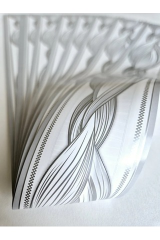 Art-design Duvar Kağıdı İçin Camlı Kağıt Bant Kenar Süsleme 6 Cm 401013294