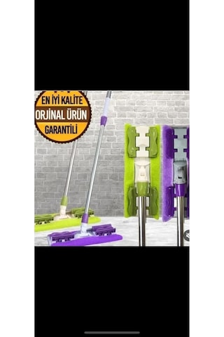 Toysnet Mor Teleskopik Mandallı Mikrofiber Sihirli Mop Yüzey Temizleyici