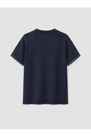 Lcw Comfort Lacivert Soft Touch Taşlı Bluz