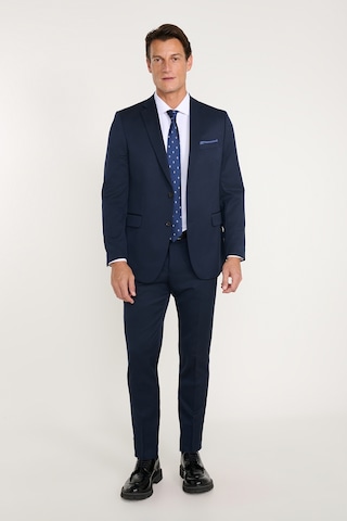 AC&Co / Altınyıldız Classics Erkek Slim Fit Dar Kesim Mono Yaka Takım Elbise Lacivert