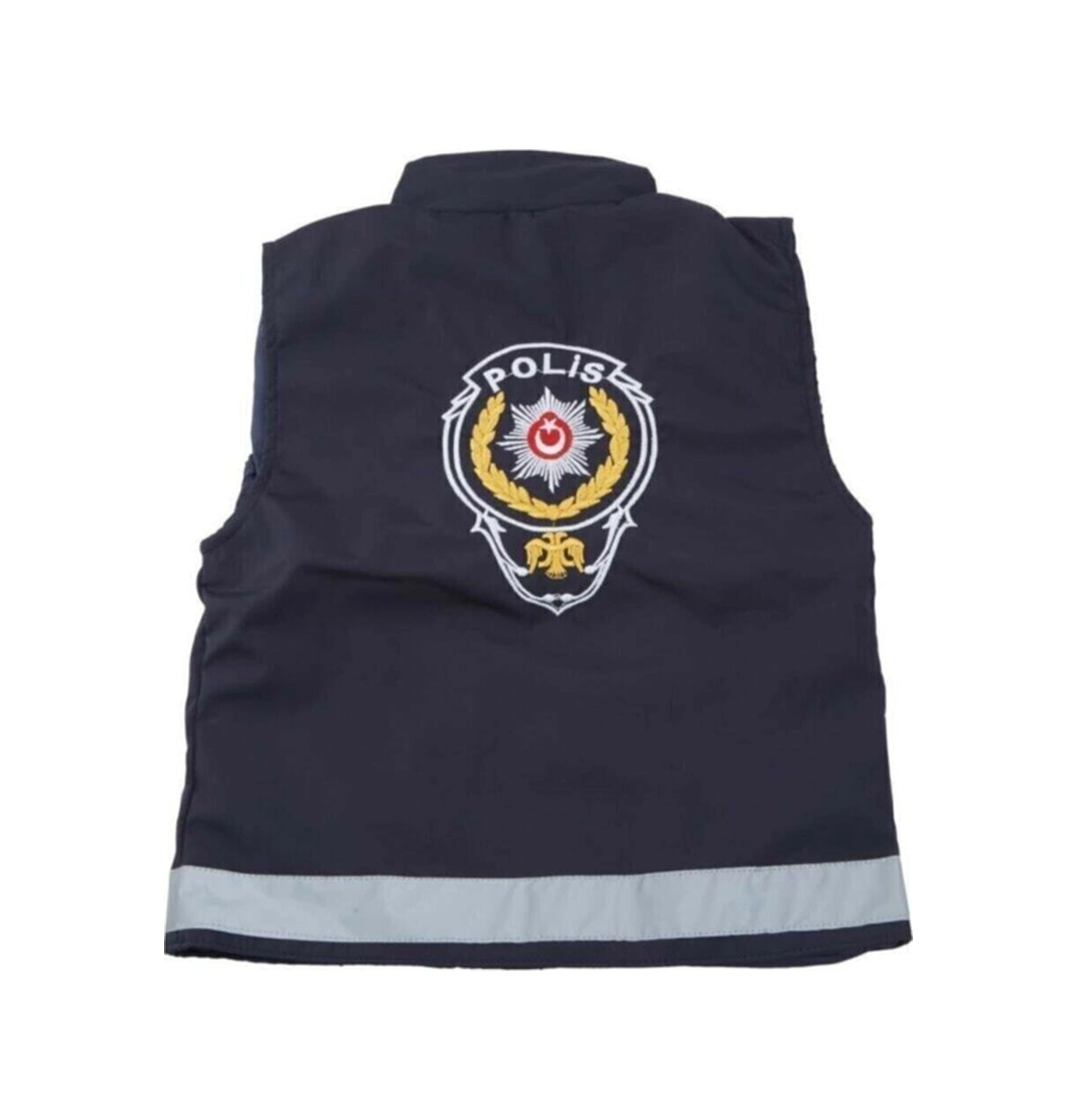 Sevimli Kids Kids Unisex Çocuk Lacivert Polis Şapka Ve Yeleği Kıyafeti Kostümü Lacivert
