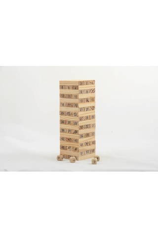 Jenga Ahşap Denge Oyunu 54  Parça