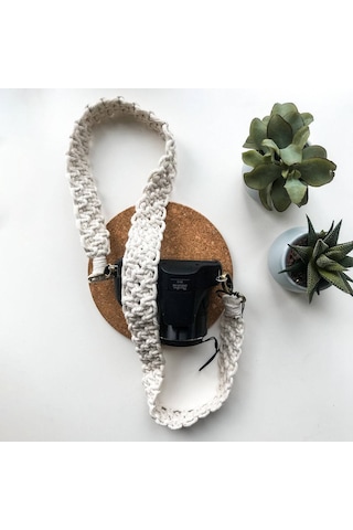 120cm El Dokuma Kamera Askısı Bohem Tarzı Çanta Omuz Askısı Çapraz Askı İpi - Pembe