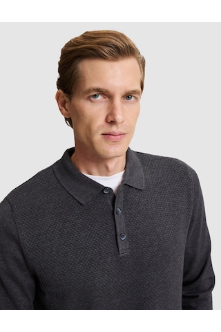 Pierre Cardin Antrasit Melanj Slim Fit Kazak 50333916 Vr081