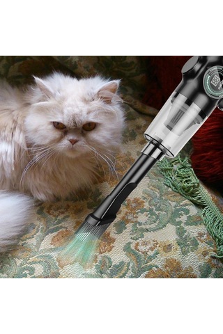 Qianfan Portatif Süpürge Islak Kuru Usb Şarj Edilebilir Hafif