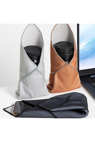 Dslr Kamera Katlanır Bez Fotoğraf Makinesi Katlanır Bez Sihirli Koruyucu Kumaş, Renk: 45x45cm Haki Diğer