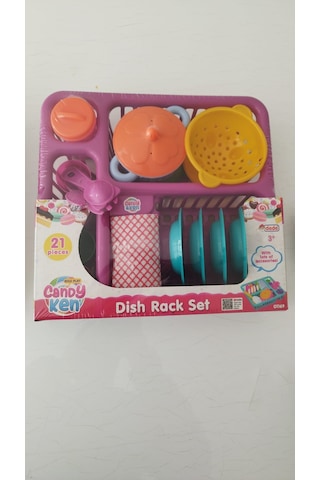 35 Parça Çocuk Mutfak Seti Pembe Bulaşıklık Tabak Tencere + Kes Diğer