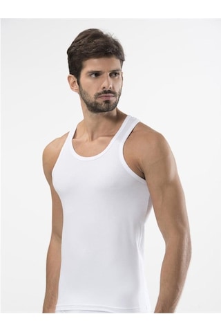 Türen 171 Likralı Spor Erkek Atlet-beyaz Beyaz