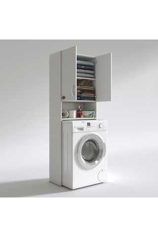 Kenzlife Çamaşır Makinesi Dolabı Sinem Byz 180*066*30 Banyo Kiler Çok Renkli