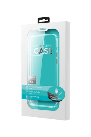 Benks Apple Uyumlu iPhone 13 Pro Kılıf Benks Crystal Series Clear Kapak ZORE-219860