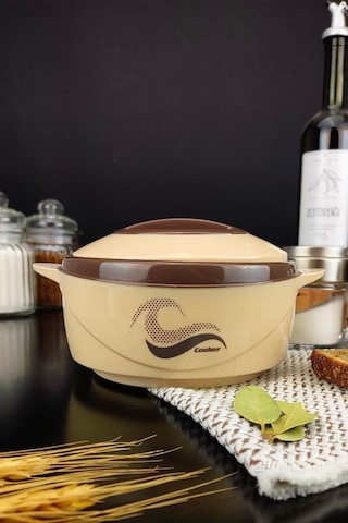 Digithome Ckr3148 Paslanmaz Çelik Hazneli Yemek Termosu 500 ML Kahverengi