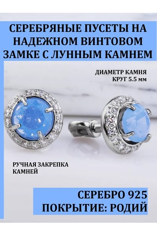 Alekseev Jewellery 925 Ayar Gümüş Aytaşı Taşlı Pırlanta Küpe 250099146 beyaz