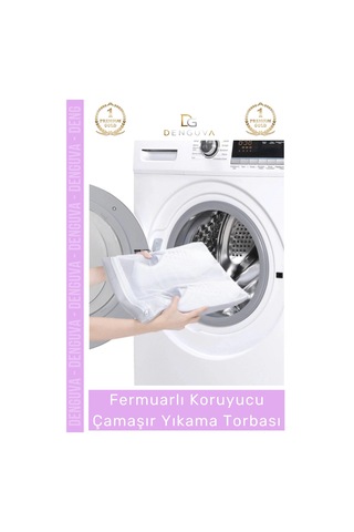 Özel Üretim Premium Koruyucu Fermuarlı Leke Çıkartıcı Ayakkabı Çamaşır Yıkama Torbası Filesi - 2 Ade Çok Renkli