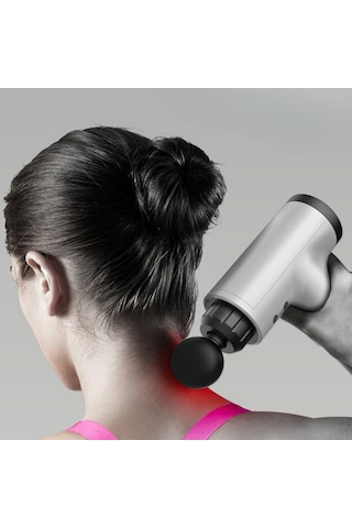 Büro Ev Ofis Personel Bakımı İçin 6seviye Titreşimli 4başlı Maksi Masaj Aleti Gri