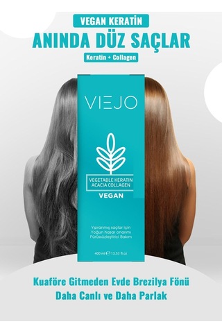 3 Adet - Vegan Saç Keratini - Collagen - Saç Düzleştirici - 535595920