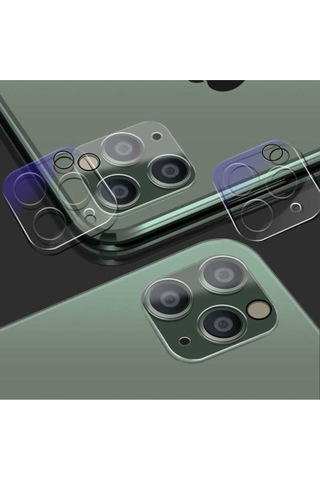 Apple Uyumlu iPhone 12 Pro Zore Kamera Lens Koruyucu Cam Filmi Renksiz