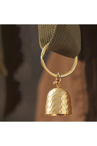 Pazly Hafif Pirinç Çan - Kapı, Çadır, Araba, Çanta Süsleme İçin Altın Renk Altın