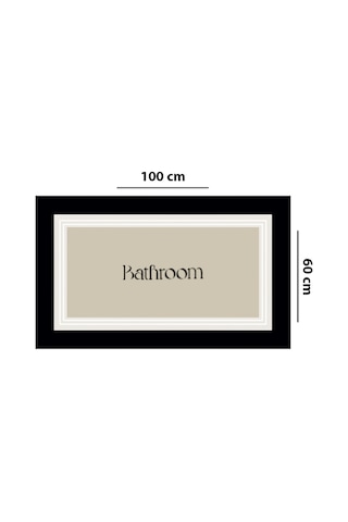 Roose Tekli 60x100 Cm Banyo Paspas Seti, Kaydırmaz Tabanlı Djtbanyo Renkli