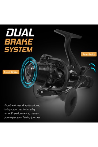 Ranyeek Jy4000 İki Frenli İki Hatlı Bobinli Makineli Olta Makinesi, Pürüzsüz Performans İle Balık Tutma Keyfi