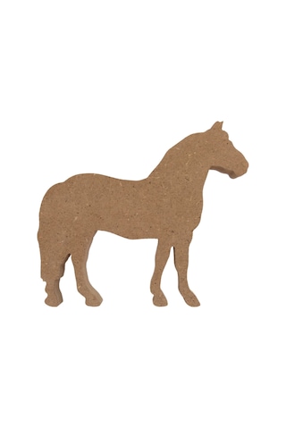 Na Neşeli Ahşap 20 Cm Ahşap At Figürü 18 Mm Dik Durabilen Ahşap Boyama Ürünü . Oda Süsü Dekoratif Obje Model Neseli234568529