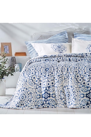 Yataş Bedding Sancia Çift Kişilik Pike Takımı - Mavi
