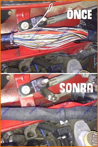 Tesa Tüylü Yanmaz Kumaş Kablo Sarma Bantı 19MM X 15MT