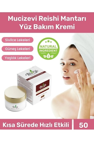 İlla Life Reishi Mantarı Özlü Cilt Bakım Kremi 50 ML