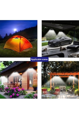 Ebitda 800 Lümen Güneş Enerjili Bahçe Lambası, 48 Led, Şarjlı, Uzaktan Kumandalı