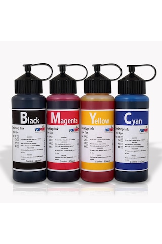 Canon Bitmeyen Kartuşlu Yazıcı Mürekkebi 500 ML - 4 Renk Seçenekli