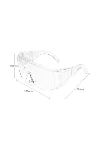 Sones Şeffaf Havalandırmalı Güvenlik Gözlükleri Göz Koruması Koruyucu Laboratuvar Buğu Önleyici Gözlükler