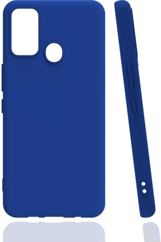 Tecno Spark 7t Kılıf Zore Biye Silikon Mavi