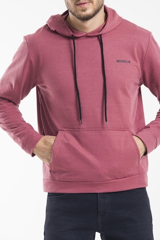 Erkek Kapşonlu Slim Fit Brooklyn Baskılı Sweatshirt Spr 2019k61 001