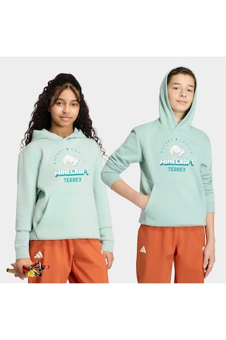 Adidas Minecraft Terrex Çocuk Yeşil Sweatshirt Kv6480