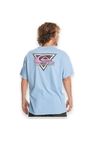 Quiksilver Eqyzt07654 Take Us Back Logo Ss Açık Mavi Erkek T-shirt Açık Mavi
