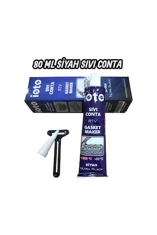 Siyah Sıvı Conta Rtv +300 C Isıya Dayanıklı 80 Ml Tüp Silikon