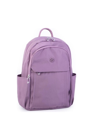 Nas Bag Unisex Büyük Boy Su Geçirmez Çok Gözlü Extra Hafif Sportif Sırt Çantası Mor