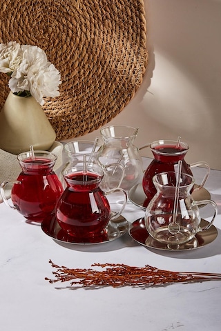 Keyf-i Ala 18 Parça 200 Ml Borosilikat Çay Seti