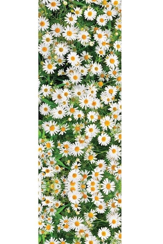 Yeşil Papatyalı Desen Premium Masa Örtüsü Runner Rnr318n11